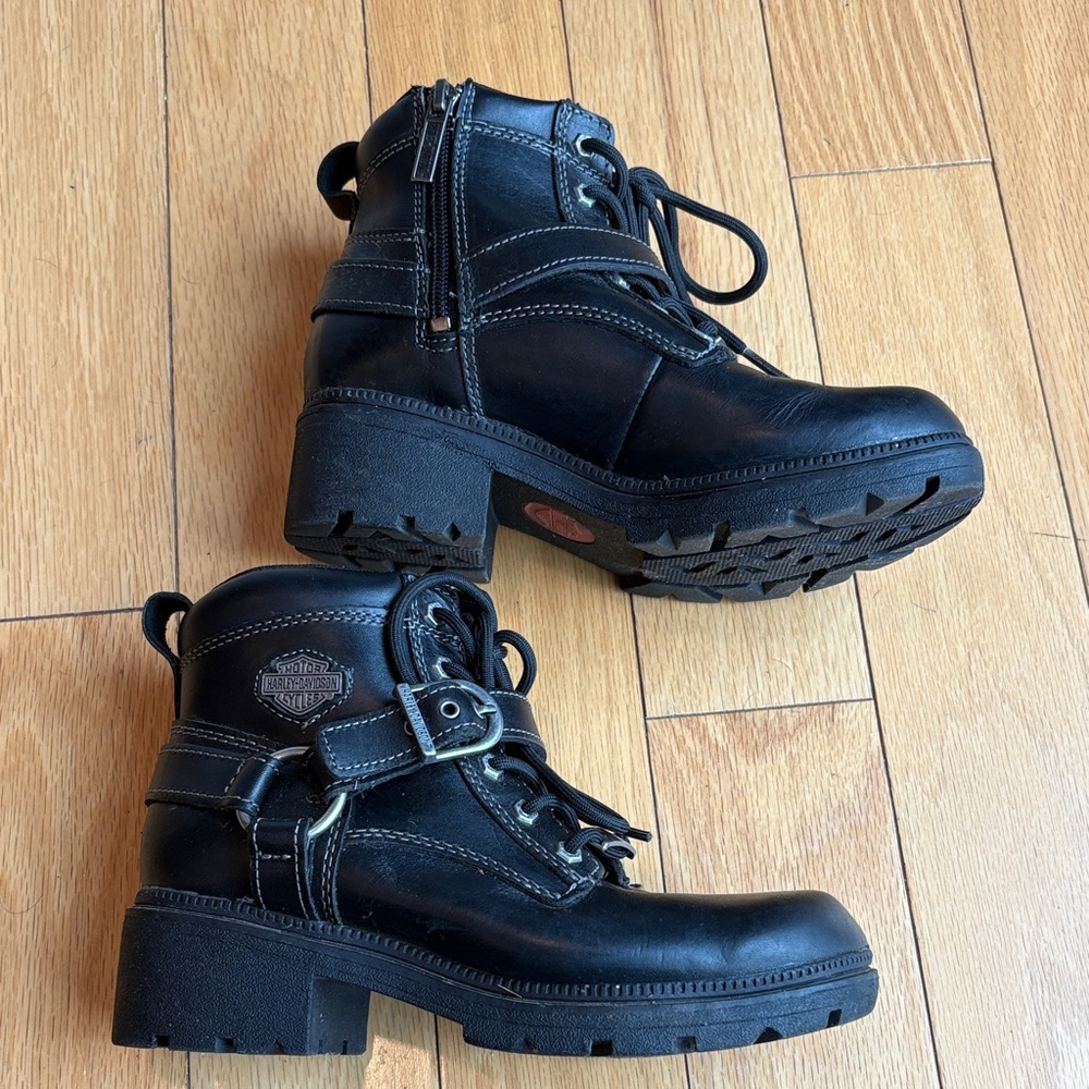 Harley-Davidson Kids Black Leather Boots